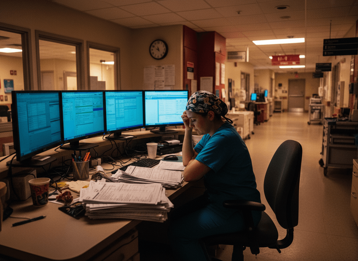 Nurse overwhelmed with documentation